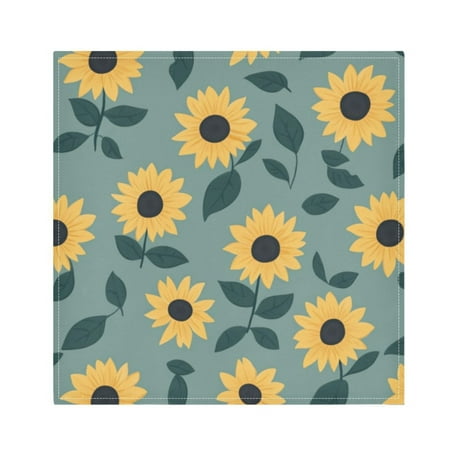 

Napkin Satin Napkin 20*20Inchx1 Kitchen Towel Dinner Plate Towel Decorative Towel Napkin Tea Towel Suitable For Kitchen Table Lovely Sunflower2