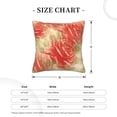 thumbnail image 4 of ZNDUO Square Home Decorative Throw Pillows, Corduroy Red Vintage Rose Pattern Couch Pillows, Throw Pillows for Bed, 16"x16", 4 of 8