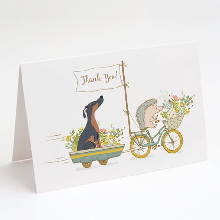 Doberman Pinscher Mix Greeting Cards and Envelopes Pack of 8