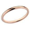 thumbnail image 2 of Bague de Mariage Empilable 2mm pour Femmes en Or Rose 14K, 2 of 4