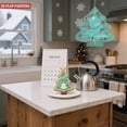 thumbnail image 6 of Stylish Metal Hanging Christmas Tree Wind Spinner - Festive Teal Design with Red Lights & Star - Perfect for Yard & Garden Decor, 6 of 7