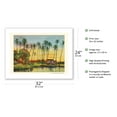 thumbnail image 2 of Coconut Grove - Territory of Hawaii - Vintage Hawaiian Color Postcard c.1908 - Bamboo Fine Art 290gsm Paper Print (Unframed) 24x32in, 2 of 4