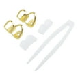 thumbnail image 3 of Unique Bargains 1 Set Fake Grills Hip Hop Style Double Teeth Grillz Gold Tone, 3 of 6