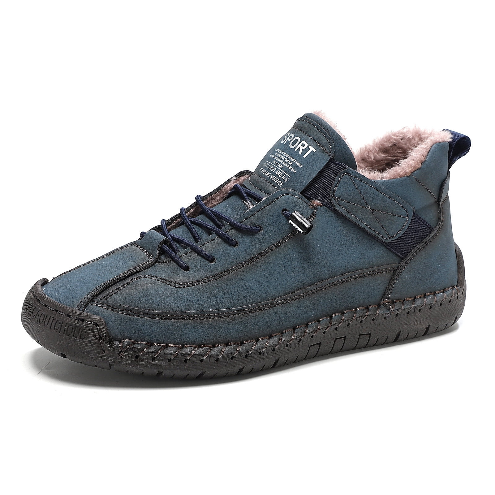 KANG Trainers Elira Comfortable Supportive Trainers Ergonomic Orthopaedic Shoes With Adjustable Elastic Band Slip On For Hiking Camping Driving White Blue 40
