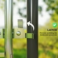 thumbnail image 6 of Outsunny Garden Gate Chain Link Fence Gate, Galvanized Steel Garden Door for Yard Entrance Way, 47.2 x 70.9 in., Silver, 6 of 9