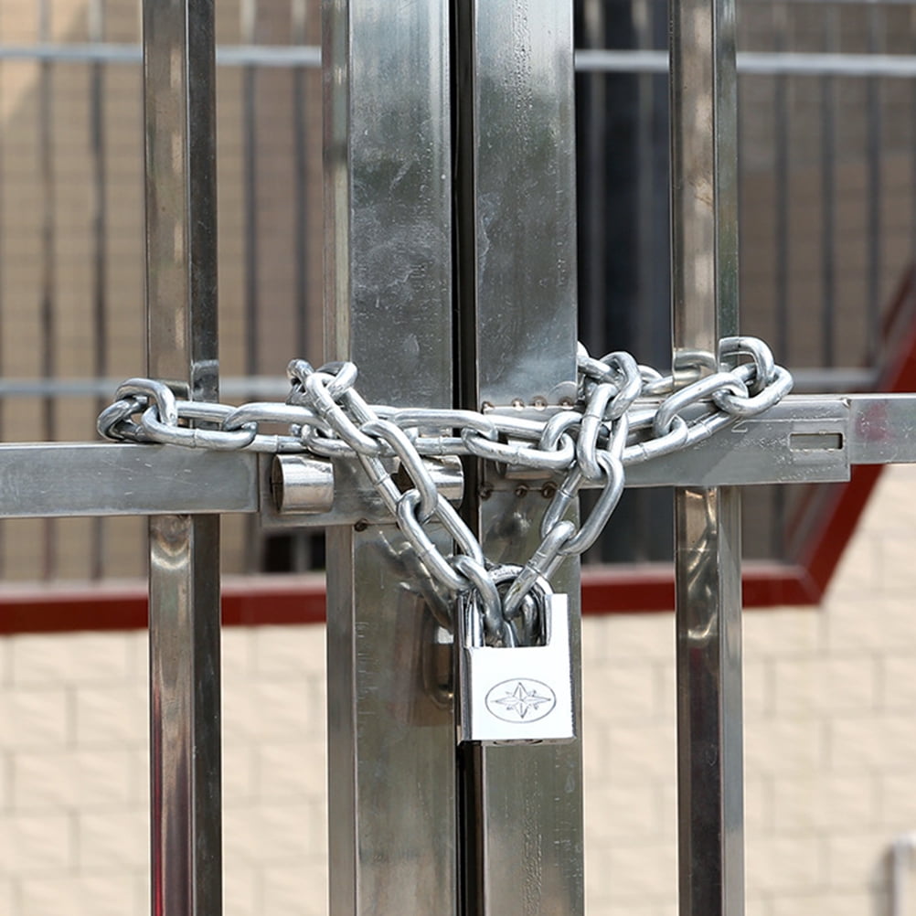 unbranded Waterproof Lock Heavy Duty Chain Padlock 5mmX2m Silver