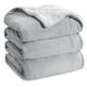 thumbnail image 1 of Manta Bedsure Sherpa de forro polar tamaño queen, 230 x 230 cm, color gris claro, 1 of 6