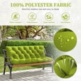 thumbnail image 3 of Kimunuk Outdoor Porch Swing Cushion, 60" X 40" X 5" Waterproof Bench Chair Replacement Cushion with 6 Ties for Patio, Grass Green, 3 of 7