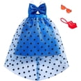 thumbnail image 1 of Barbie Coffret Tenue Robe à pois bleue, 1 of 2