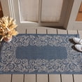 thumbnail image 3 of SAFAVIEH Courtyard Chole Bordered Indoor/Outdoor Area Rug, Blue/Beige, 2'7" x 5', 3 of 18