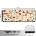 thumbnail image 5 of Kitchen Rugs Sets Of 2,Colorful Mushroom Doodle Beige Pattern Anti Fatigue Kitchen Mat Rugs Non Slip Washable,Decorative Kitchen Floor Mats for Kitchen,Sink,Laundry,17"x47"+17"x47", 5 of 5