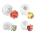 thumbnail image 1 of Bougie en Silicone Résine Florale 3D - Convient pour Fabriquer des Savons Résine Époxy et Plâtre, 1 of 5