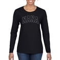 thumbnail image 2 of Wild Bobby NANA Varsity Letters Women Graphic Long Sleeve Tee, 2 of 6