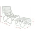 thumbnail image 5 of Safavieh Shenandoah Indoor/Outdoor Mid-Century Rattan Accent Chair, White, 5 of 6