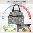 thumbnail image 5 of Goofa Weave Geometric Pattern Lunch Bag ,Insulated Lunch Box, Small Leakproof Cooler Food Lunch Containers Reusable High Capacity Lunch Tote Bags, 5 of 8