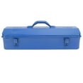 thumbnail image 2 of Blue Tool Chest Blue Toolbox Metal Structure Portable Tool Storage Organizer with Unique Style Design Suitable for Outdoor Work Made of High Grade Metal, 2 of 7