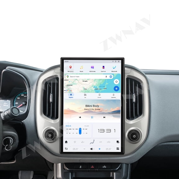ZWNAV 14.4 inch Tesla Style Android Car Radio For Chevrolet Colorado GMC Canyon 2014-2018 Multimedia GPS Navigation Carplay Auto Head Unit