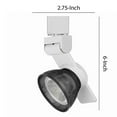 thumbnail image 5 of Benjara BM220694 12W Integrated LED Metal Track Fixture with Mesh Head, Black & White, 5 of 5