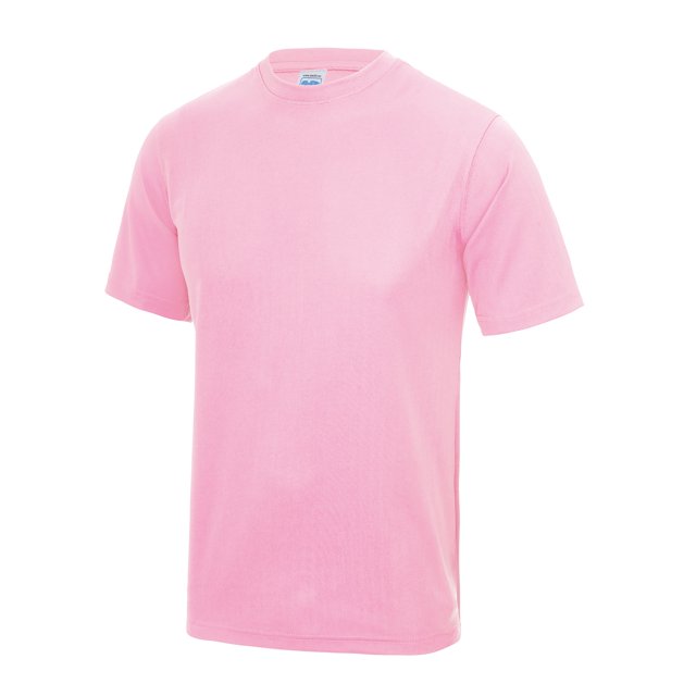 Just Cool - Camiseta Lisa de Entrenamiento para Hombre (Rosa Baby)