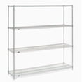 thumbnail image 4 of Nexel 5 Tier Stainless Steel Wire Shelving Starter Unit, 60"W x 24"D x 86"H, 4 of 5
