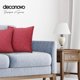 thumbnail image 2 of Deconovo Designer Series Throw Pillow Cases for Dormitorio Sofa Curly Patterned Jacquard Pillow Covers with Edges, Juego de 2, Red, 16x16 Inch, 2 of 6