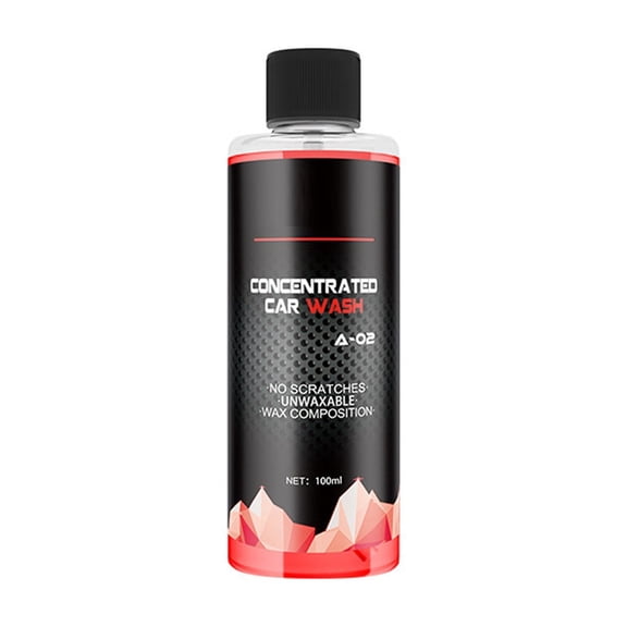 BallsFHK Car Wash Water Wax Highly Concentrated Foam Car Wash Liquid Car Paint Decontamination Polishing Coating 100ml