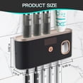 thumbnail image 6 of PHANCIR UV Toothbrush Holder for Bathrooms,5-Slot Wall Mount Toothbrush Timing Function Wall Mounted with Toothpaste Dispenser for Electric / Regular Toothbrush, 6 of 8