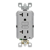 Leviton Smartlockpro Gfci Outlet 20A 125V Gray Nema 5-20R