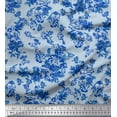 thumbnail image 1 of Soimoi Polyester Crepe Fabric Leaves & Floral Print Sewing Fabric Yard 52 Inch Wide, 1 of 3