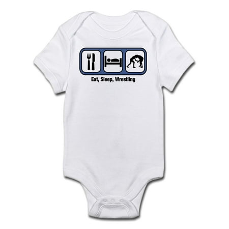 

CafePress - Eat Sleep Wrestling Infant Bodysuit - Baby Light Bodysuit