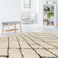 thumbnail image 4 of Morocco Shag Sahara Ivory & Black 8 ft. x 10 ft. Area Rug, 4 of 5