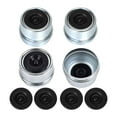 thumbnail image 1 of DYNWAVECA 4x Trailer Hub Cap 1.98inch Axle Dust Cap Cup Assembly Component Cover Garage Replacement RV Vehicle with Rubber Plug, 1 of 10