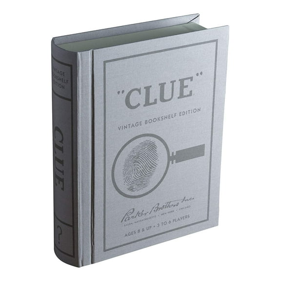 WS Game Company Clue Vintage Bookshelf Edition Board Game