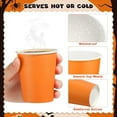 thumbnail image 3 of 60 Pieces Halloween Party Cups 9 Ounce Disposable Paper Cups Black and Orange Drinking Cup Cold Hot Drink Table Decor Supplies for Halloween Party, DIY, and Holiday, 5 Colors, 3 of 14
