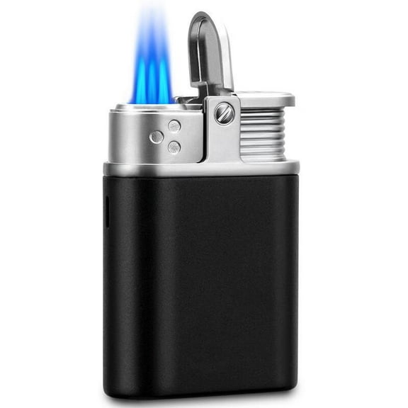 Cigar Lighter Portable Windproof Direct Punch Lighter Cigarette Lighter Barbecue Gift Box