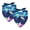 Multi-colored, variant on PhooArto Watercolor Blue Dragonfly Dog Bandanas, 2 Pack Soft Washable Pet Scarf Triangle for Large Dogs Puppies and Cats