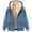 (Type 18)Navy, variant on Women's Fleece Lined Zip Up Hoodie Jacket Long Sleeve Cozy Warm Sweatshirt Coat