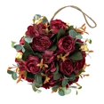 thumbnail image 2 of Ramo de bolas de flores de 20 cm, guirnalda de flores colgantes para boda Rojo, 2 of 3