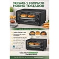 thumbnail image 3 of Horno Tostador Electrico Hamilton Beach 4 Rebanadas para Hornear y Asar Compacto para Pizza 9” con Temporizador 1100W, 3 of 9