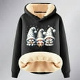 thumbnail image 4 of XIAOCHA Womens Hoodies Christmas Graphic Sherpa Lined Hoodie - Cozy Pullover Sweatshirt Festive Winter Warm Holiday Wear, 4 of 4