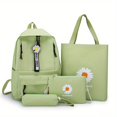 thumbnail image 4 of Juego De Mochila Kawaii De 4 Piezas, Mochila Escolar Con Estampado De Margaritas Con Bolso De Mano, Bandolera Y Estuche Para Lápices, 4 of 4
