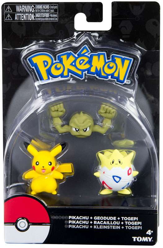 Pokemon Pikachu Geodude Togepi Mini Figure 3 Pack Walmart Com Pokemon Pikachu Geodude Togepi Mini Figure 3 Pack Walmart Com