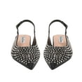 thumbnail image 2 of Lady Couture EMMY Multi Jewels Flat Slingbacks, Black, 10, 2 of 5