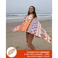thumbnail image 4 of Microfiber Beach Towel - Doingart 32"x63" Quick Dry Soft Lightweight Compact Sand Free Towel - Perfect for Camping, Travel, Beach, Swimming, Yoga, Gym Sports - Acapulco, 4 of 11