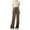 Brown, variant on Dress Pants for Women 2025 Spring Trendy Casual Pants Stretch Elastic Waist Pants Loose Fit Wide Leg Trousers Workwear Suit Pants Brown S