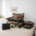 thumbnail image 6 of Homewish Female Men Women Vintage Luxury Floral Twin Bedding Sets 7-Piece,Chic Flowers Blossoms Bedding Comforter Set Microfiber,Retro Exotic Style Breathable Sheet Sets,Microfiber Bedroom Decor, 6 of 8