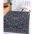 thumbnail image 5 of Linon Emerald Navy & Blue 5x7 Area Rug, 5 of 9
