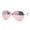 Gold Pink Mirror, variant on Iconic Officer Cop Sunglasses with Spectrum Color Mirror Lenses Gold Pink Mirror