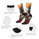 thumbnail image 4 of Fotbe Cute Colorful Flower French Bulldog Calcetas Largas con Estampado para Hombre y Mujer – Calcetas de Compresión Transpirables y Elásticas, Viajar y Uso Diario Talla 5-11, 4 of 6