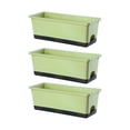 thumbnail image 3 of Almencla Window Box Planter Creative Unique Windowsill Planter for Shelf Office Porch Green 3pcs, 3 of 8